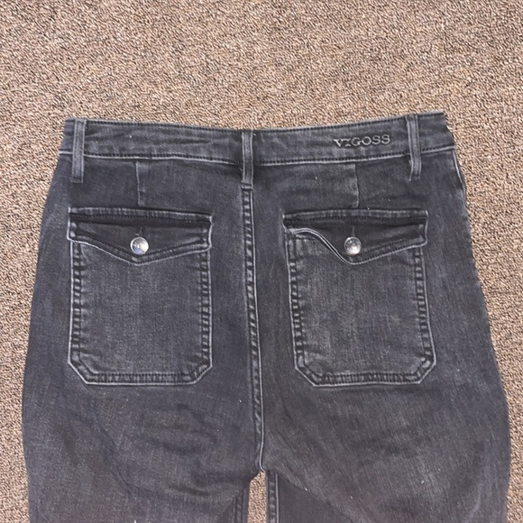 Vigoss High-Rise Wide Leg Black Jeans Size 27 - Picture 3 of 3